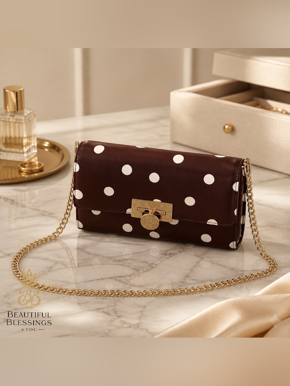 Ted Baker London New With Tags (NWT) Wallet on a Chain Crossbody Clutch